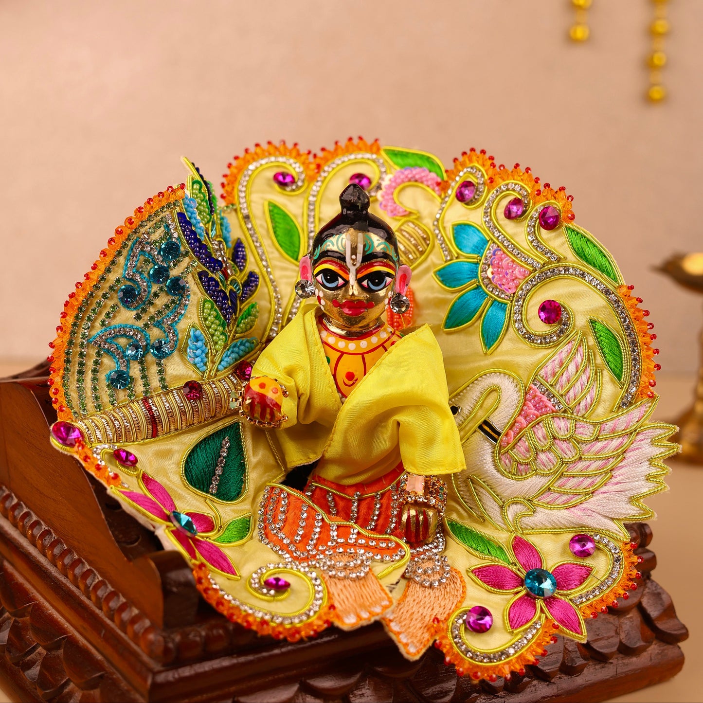 Charan Seva Yellow Laddu Gopal Poshak - Devaya