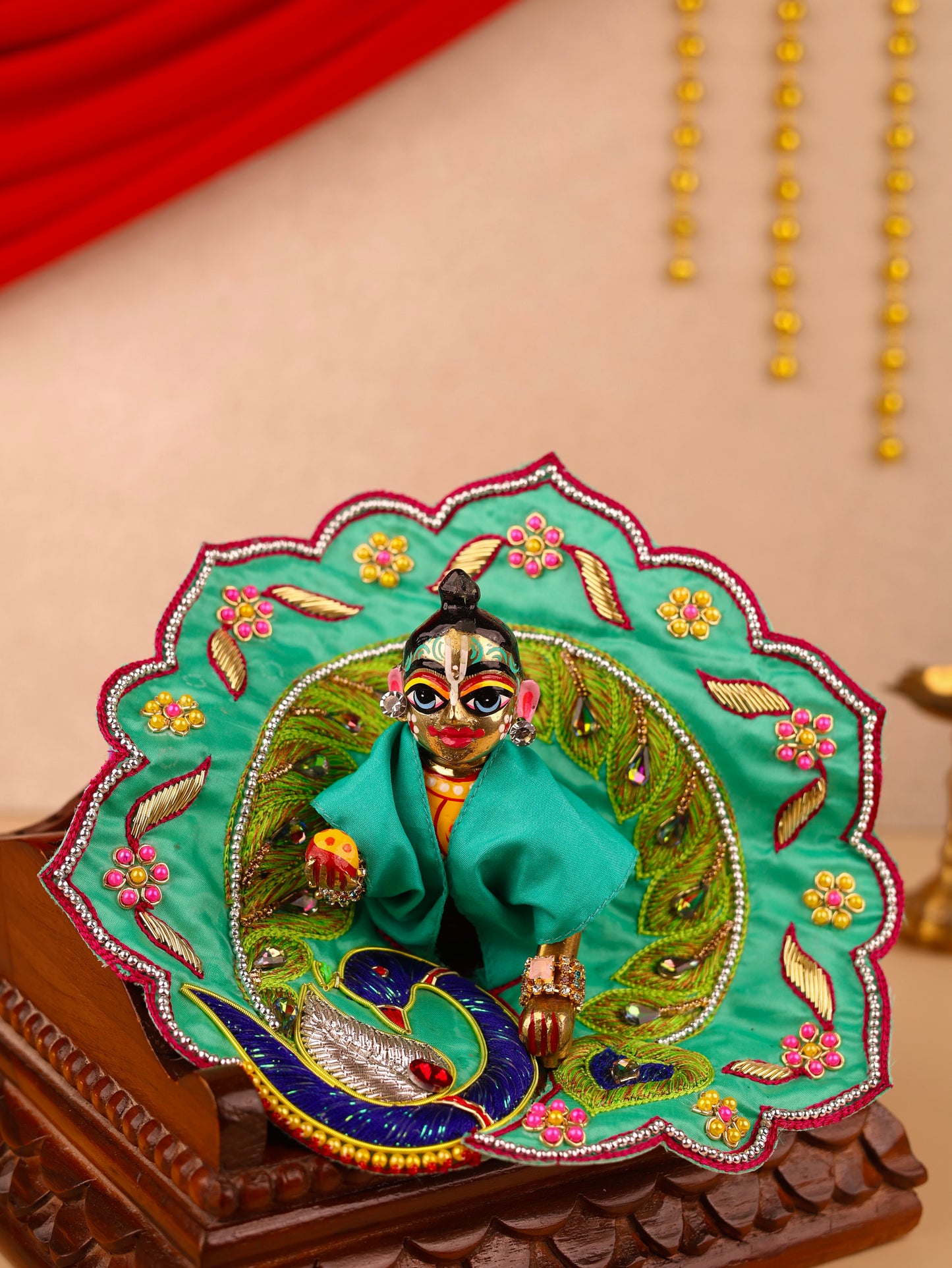Morvilas Green Laddu Gopal Poshak