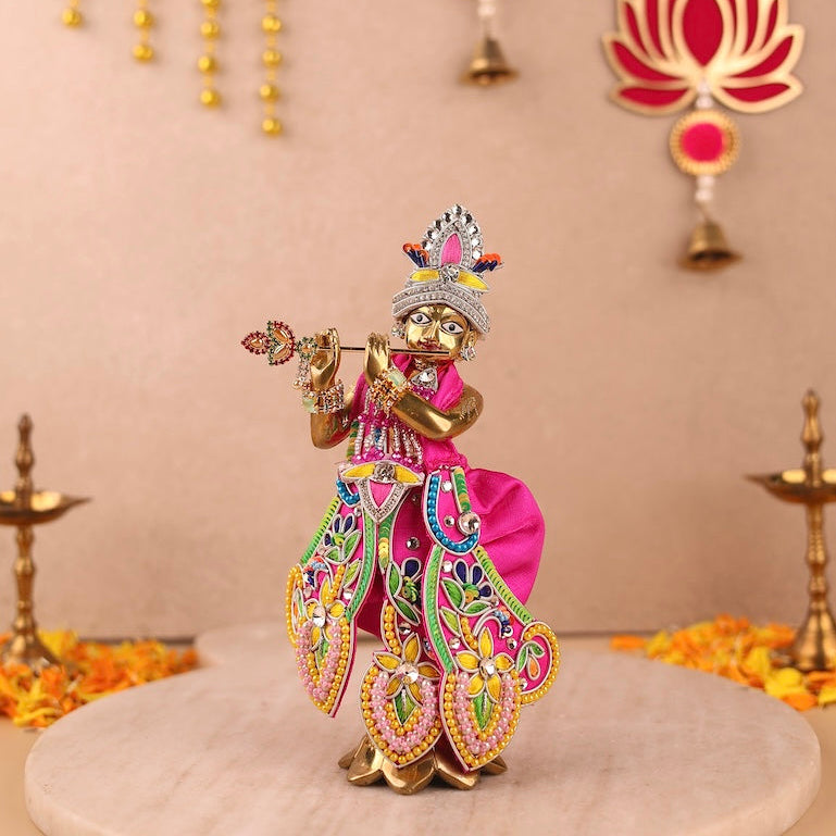 Indradhanu Magenta Dhoti Patka