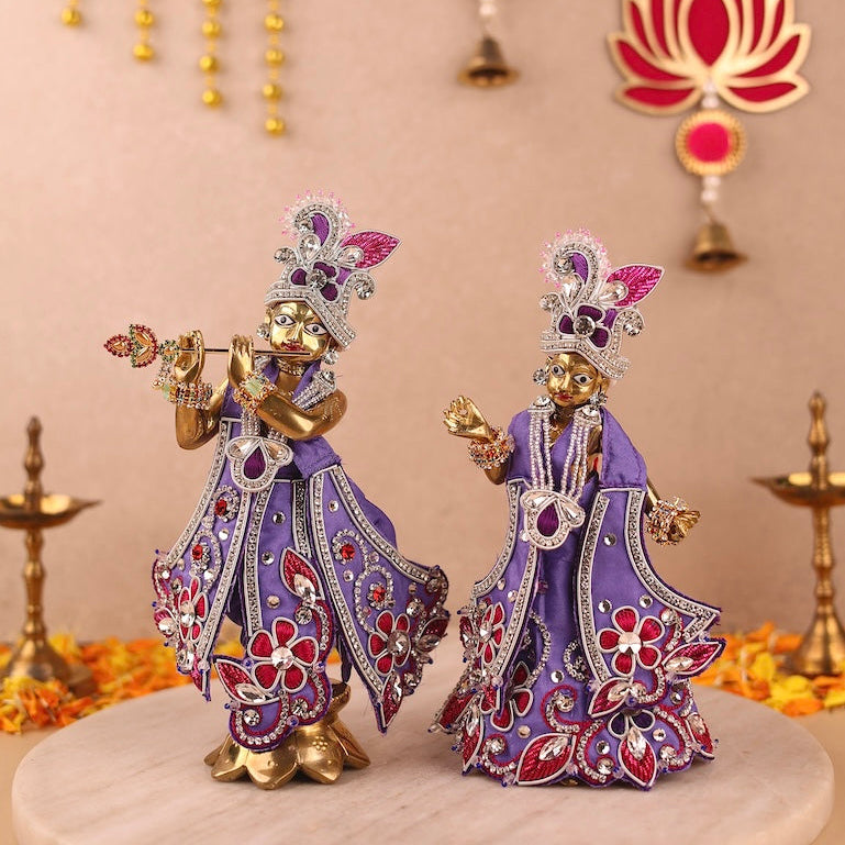 Pushp Mala Lavender Lehenga Dhoti with Patka & Shringar Set