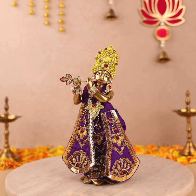 Divya Raas Purple Dhoti Patka - Devaya