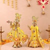 Pushp Mala Yellow Lehenga Dhoti with Patka