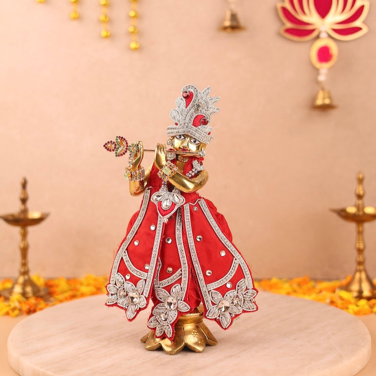 Saawan Sugandh Red Dhoti Patka - Devaya