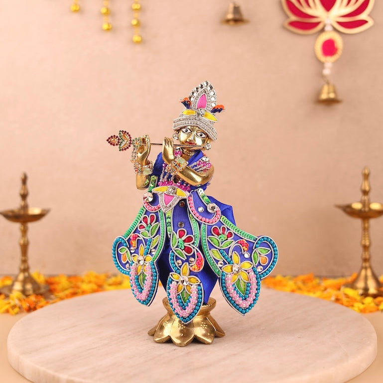 Indradhanu Blue Dhoti Patka