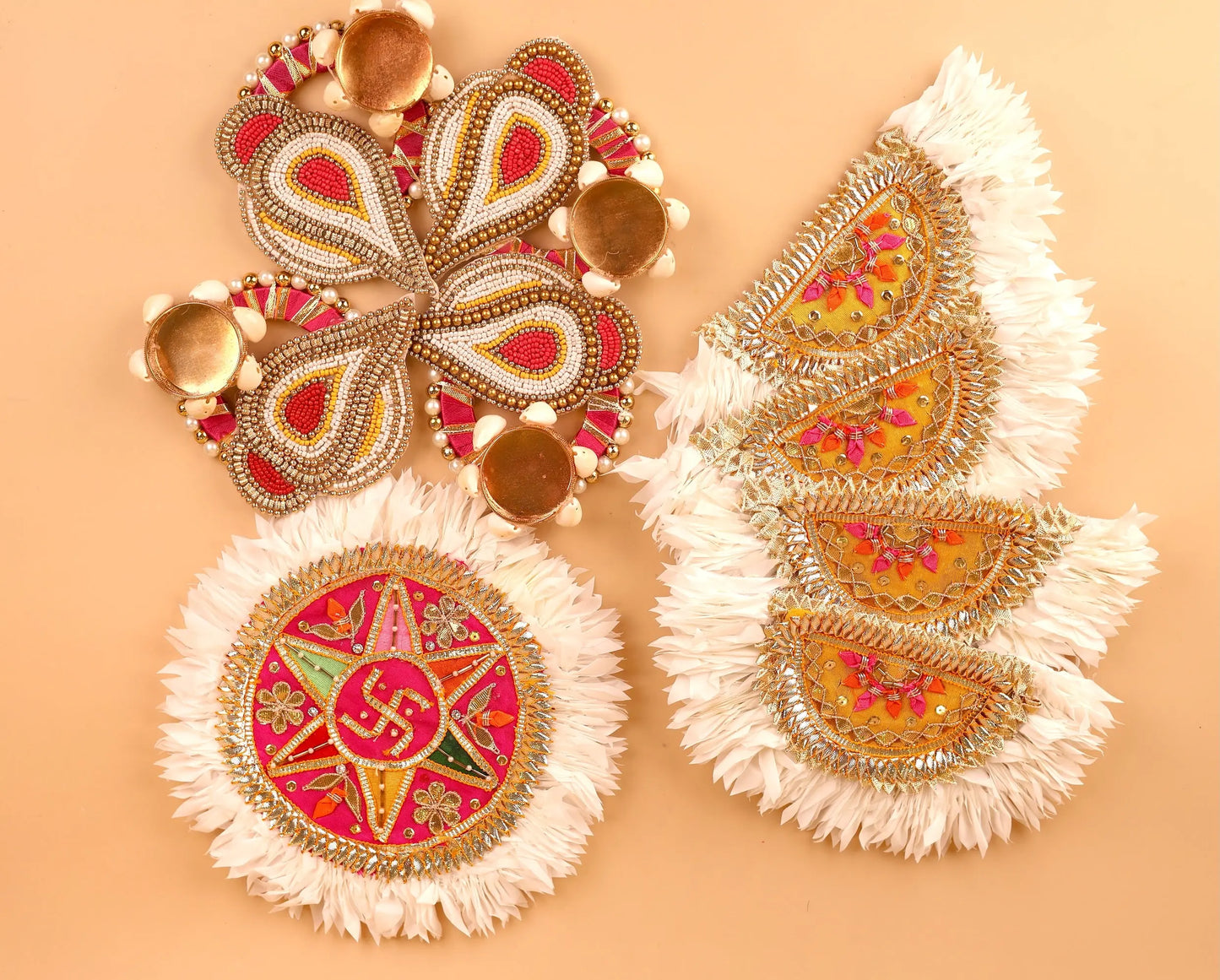 Shankhdeep Rangoli - Set of 9pcs Devaya