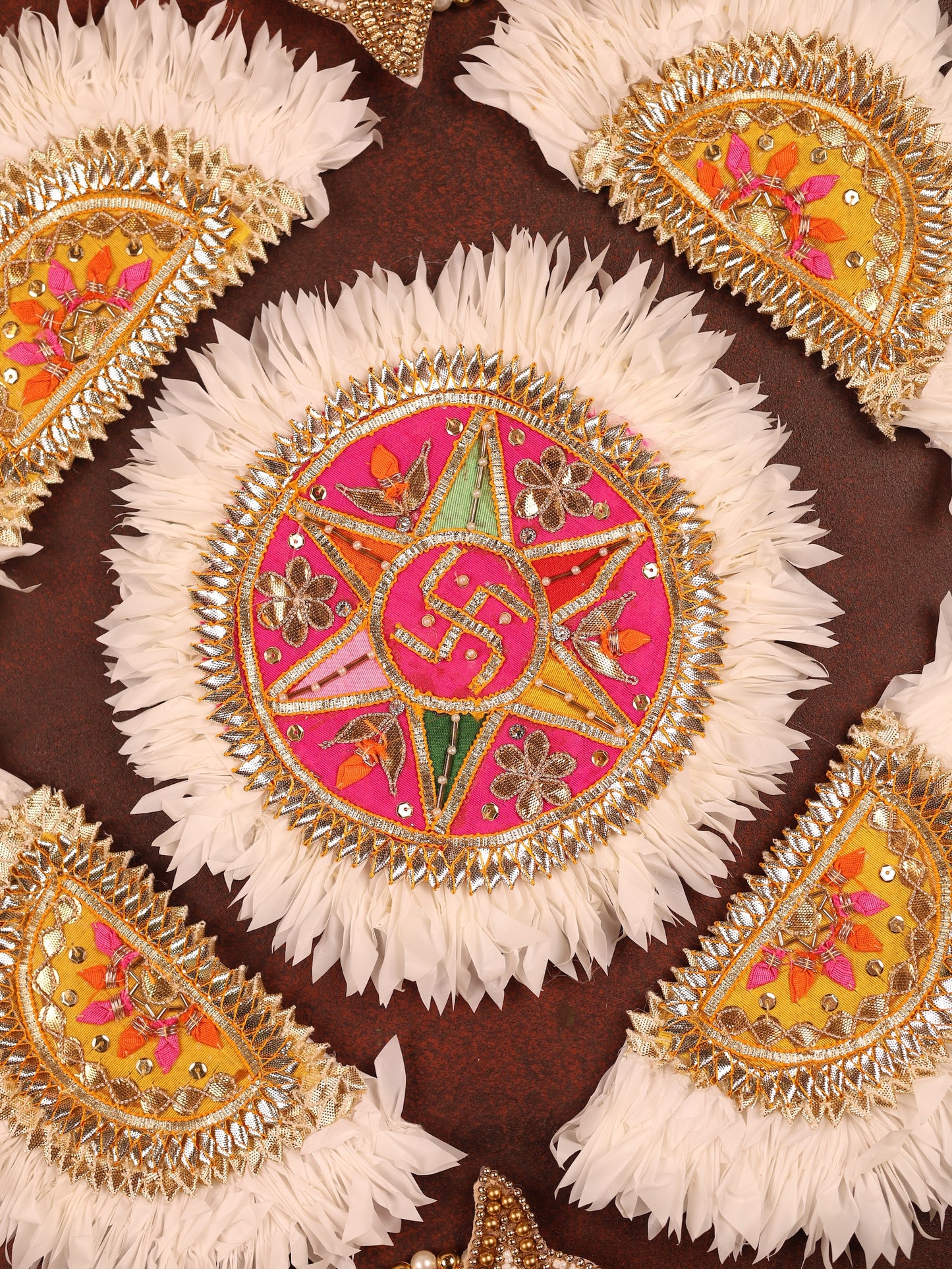 Shankhdeep Rangoli - Set of 9pcs