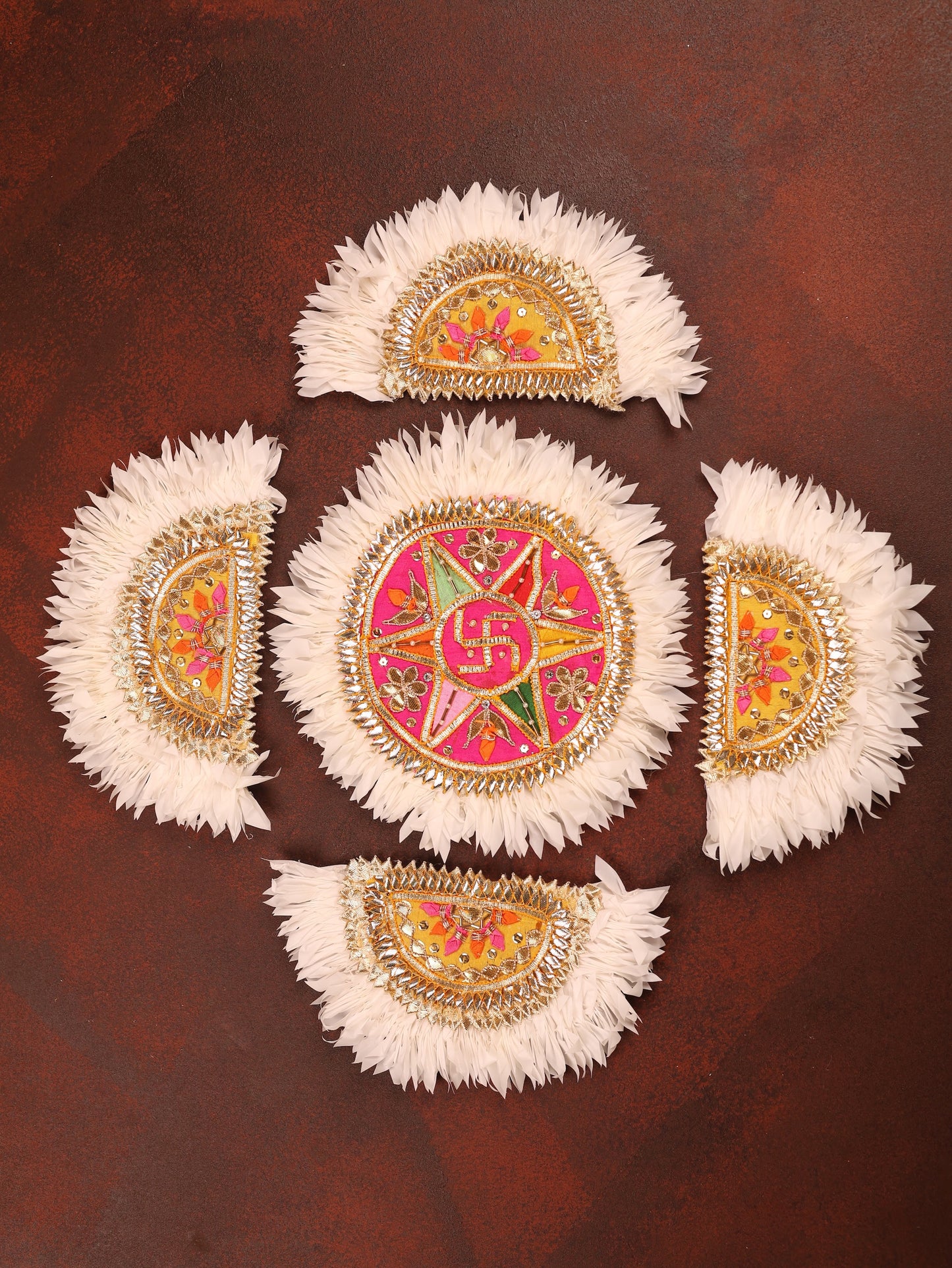 Shankhdeep Rangoli - Set of 9pcs
