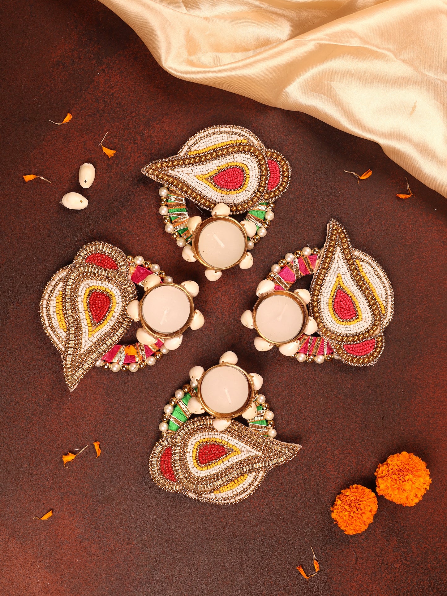Shankhdeep Rangoli - Set of 9pcs