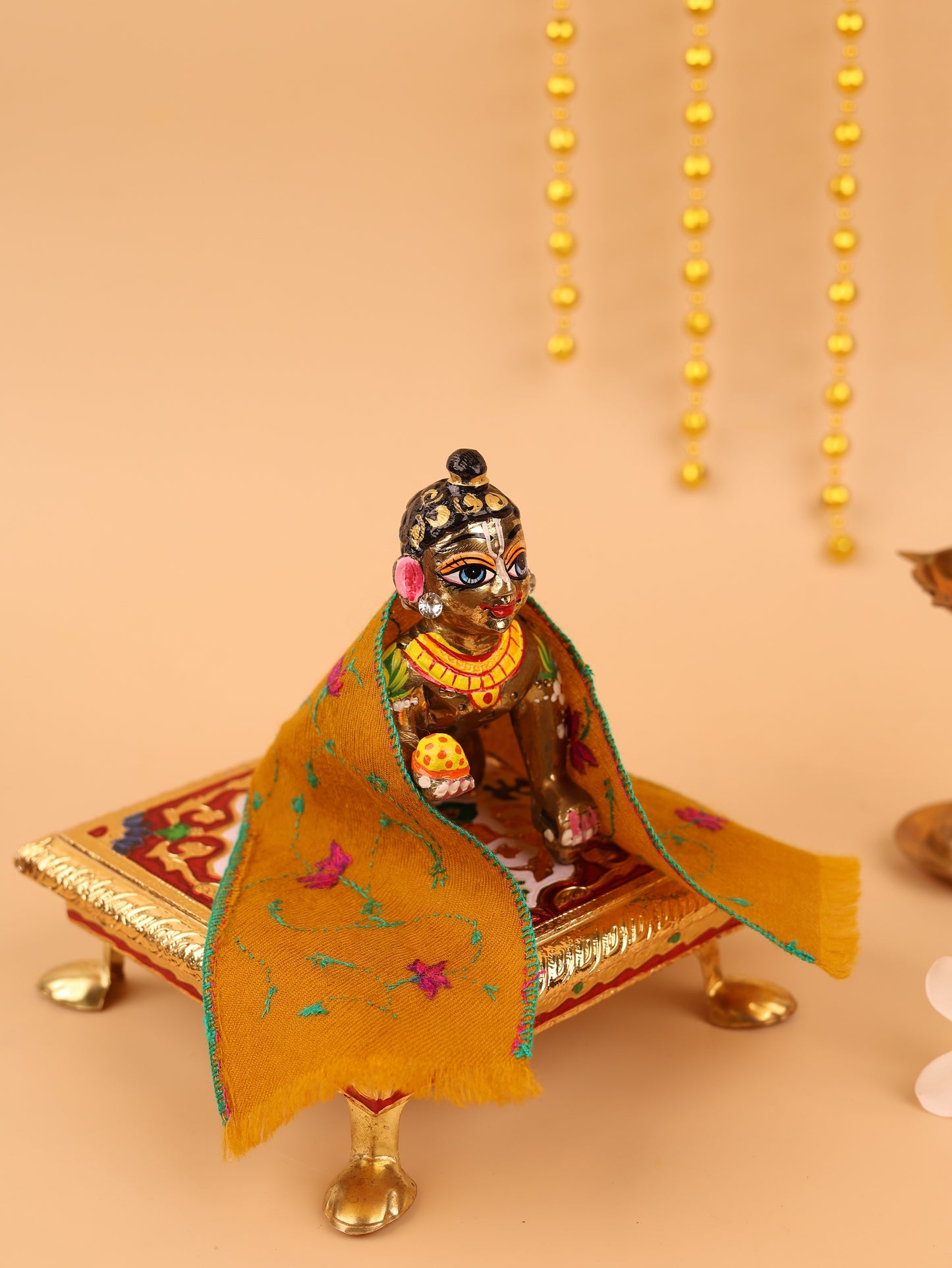 Muralidhar Mustard Pashmina Shawl