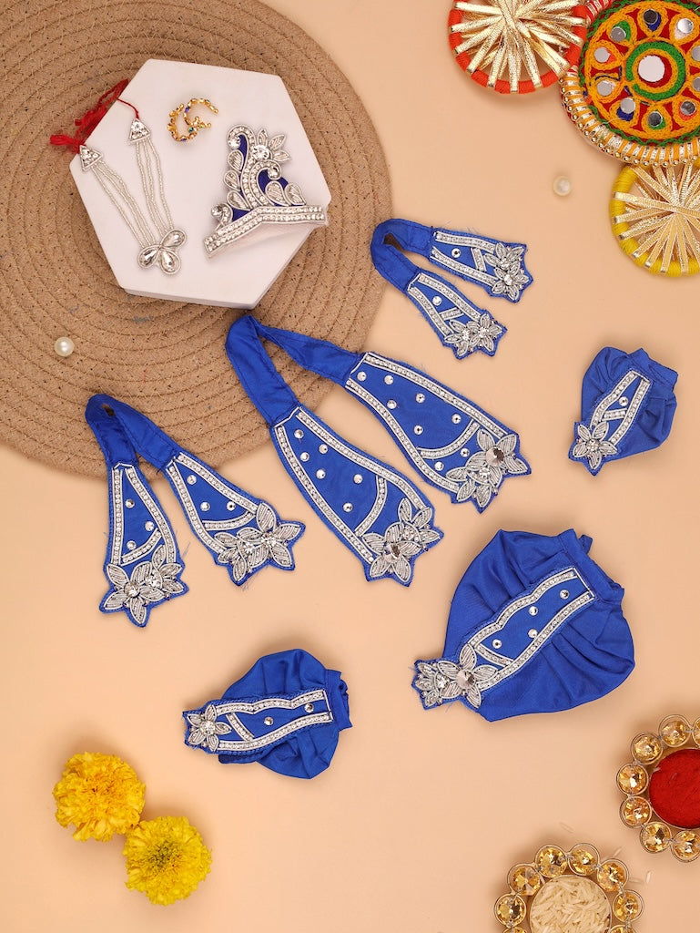 Saawan Sugandh Royal Blue Dhoti Patka - Devaya