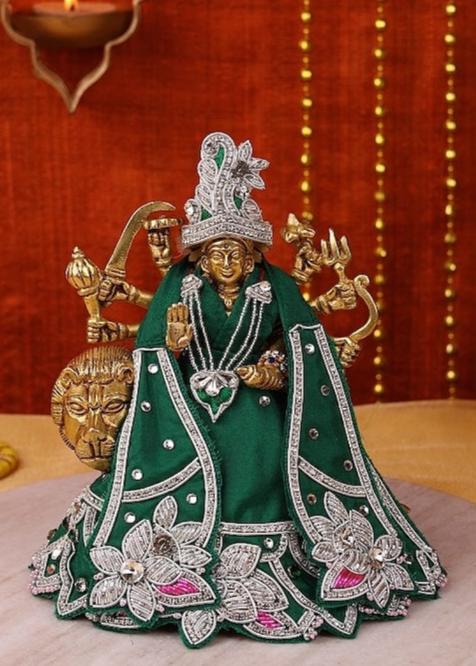Saawan Sugandh Emerald Green Lehenga Patka