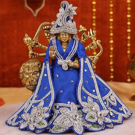 Saawan Sugandh Royal Blue Lehenga Patka