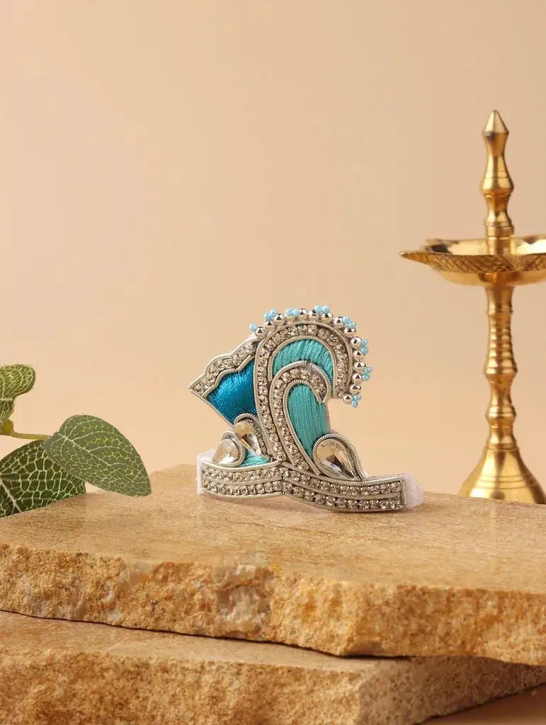 Varsha Raag Aqua Blue Laddu Gopal Poshak - Devaya