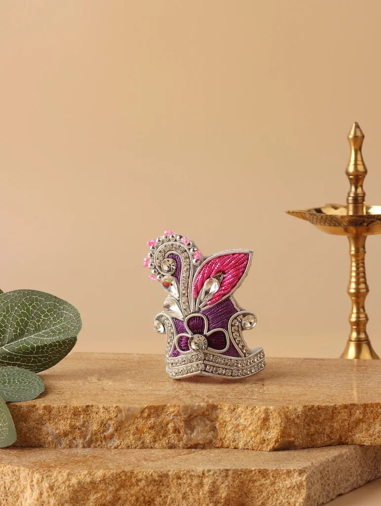 Pushp Mala Lavender Laddu Gopal Poshak - Devaya