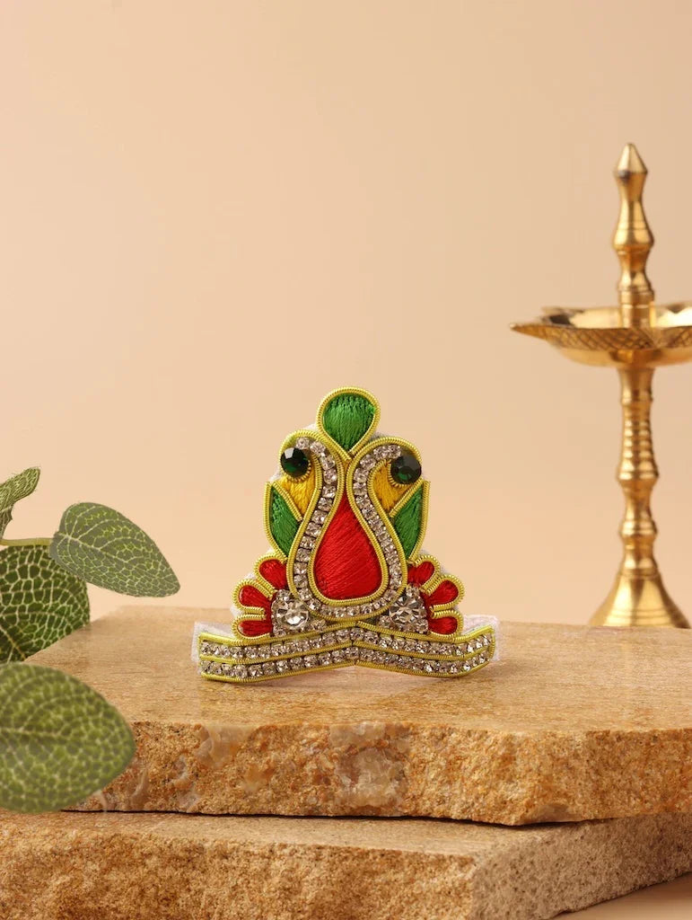 Makhan Chor Green Laddu Gopal Poshak - Devaya