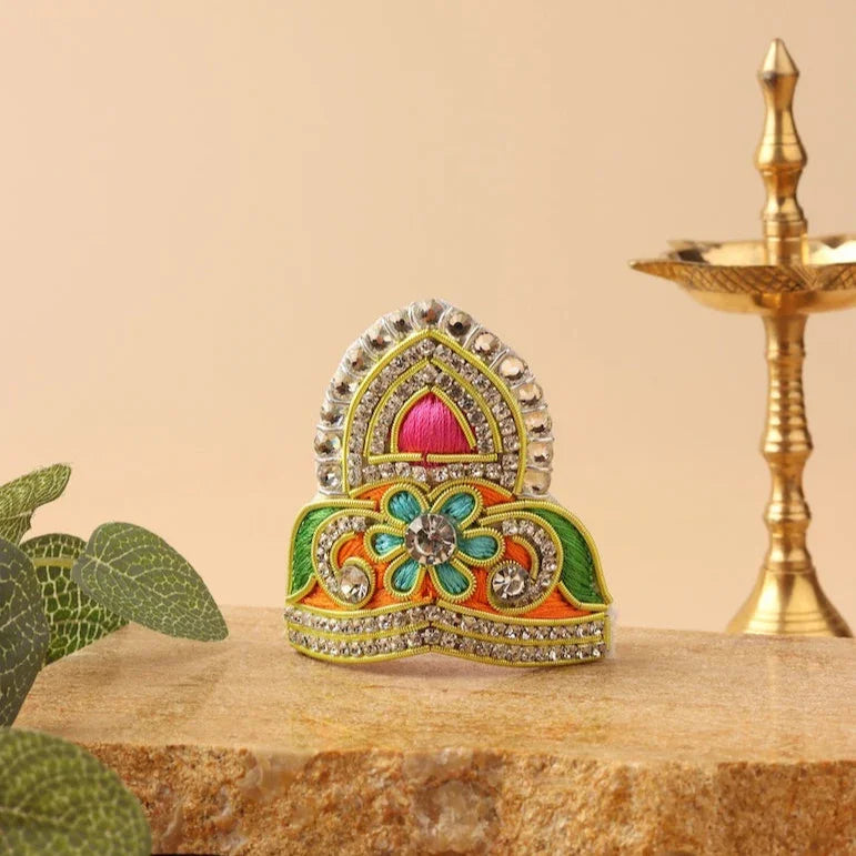 Pushpavan Handpainted Multicolor Ladoo Gopal Poshak - Devaya