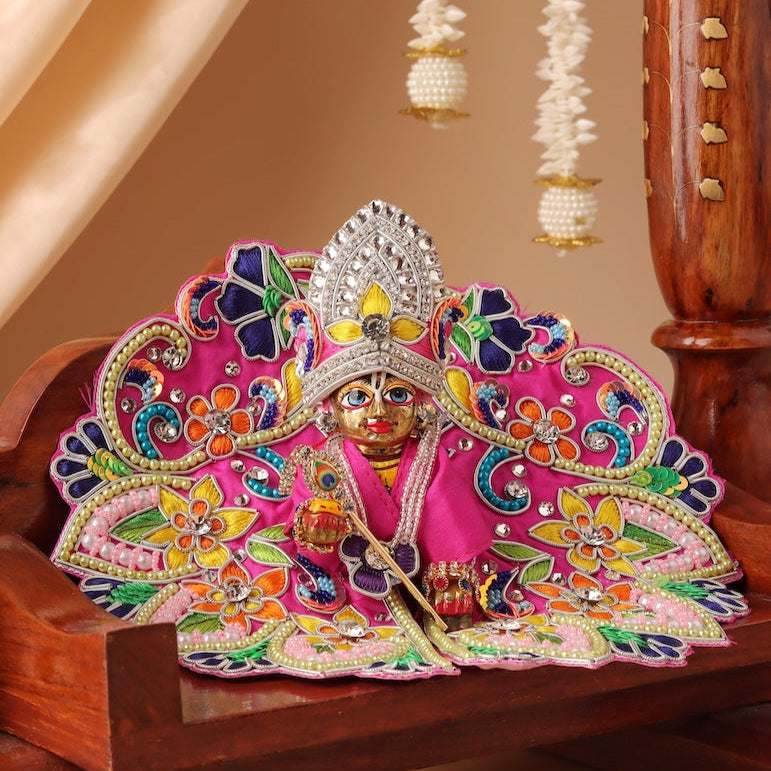 Indradhanu Magenta Laddu Gopal Poshak - Devaya