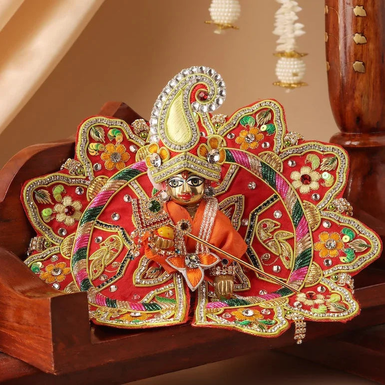 Madhur Leela Orange Laddu Gopal Poshak - Devaya