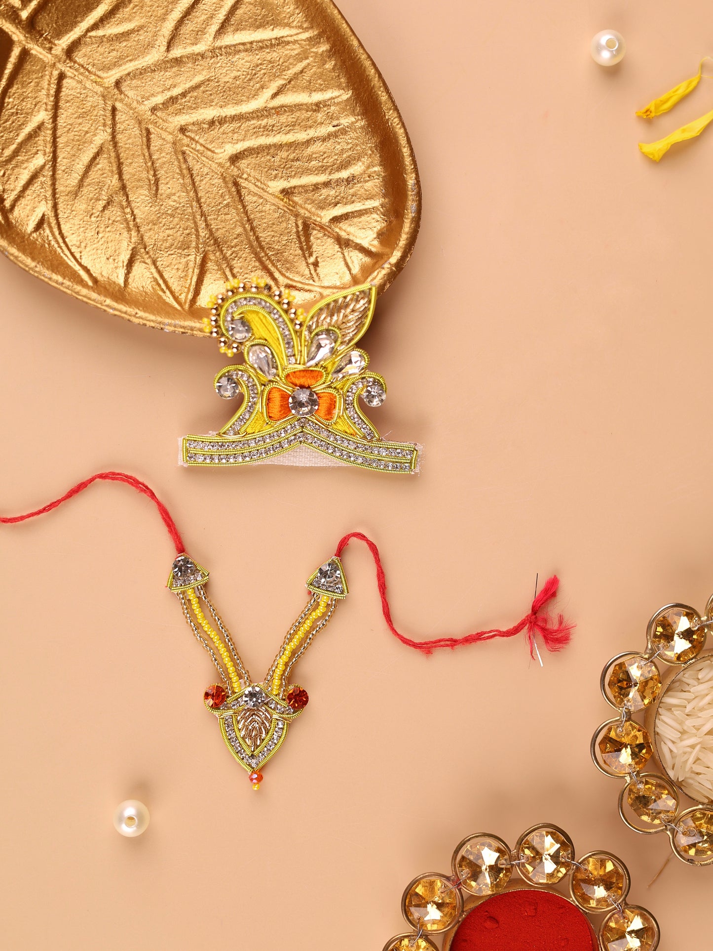 Pushp Mala Yellow Laddu Gopal Poshak - Devaya