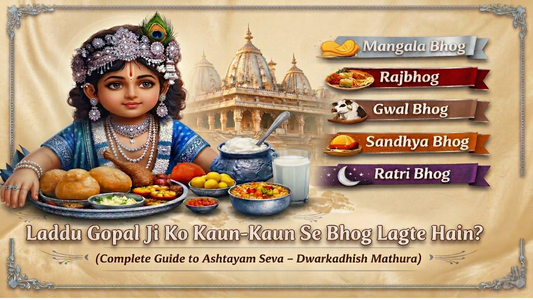 Mandir mein Laddu Gopal ji ki seva kaise hoti hai?