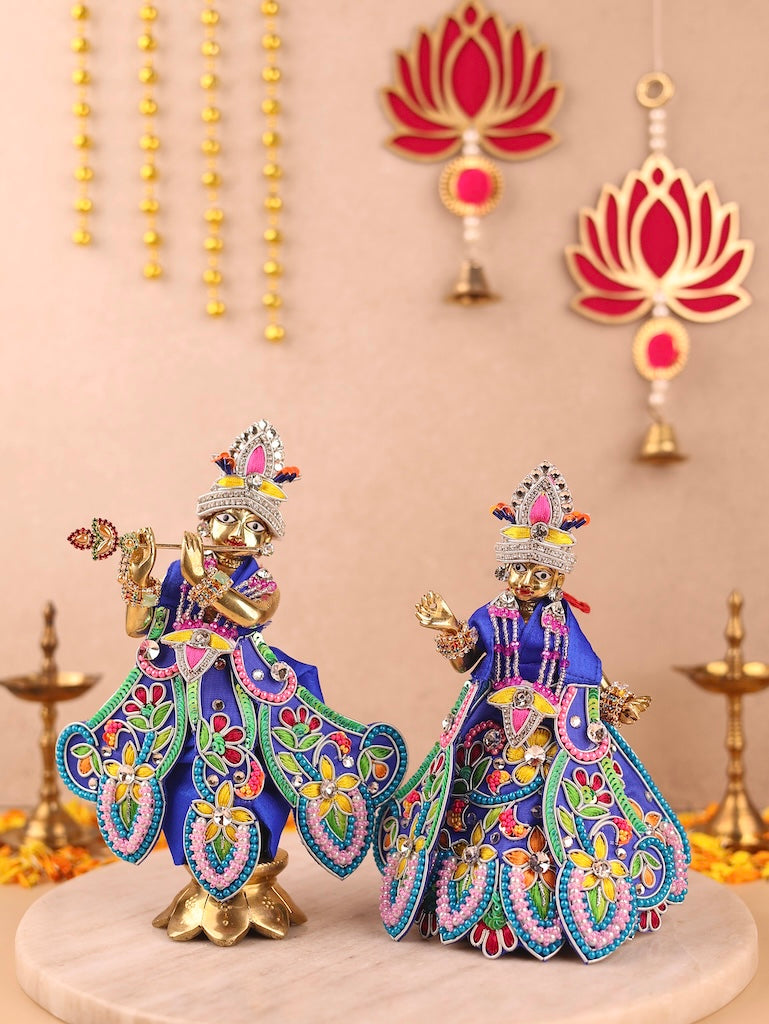 Radha Krishna Poshak & Shringar Set