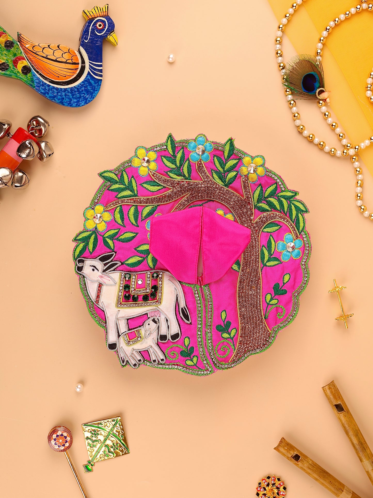 Gaukripa Magenta Laddu Gopal Poshak