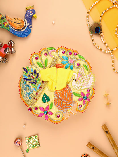 PadmaSwan Yellow Laddu Gopal Poshak