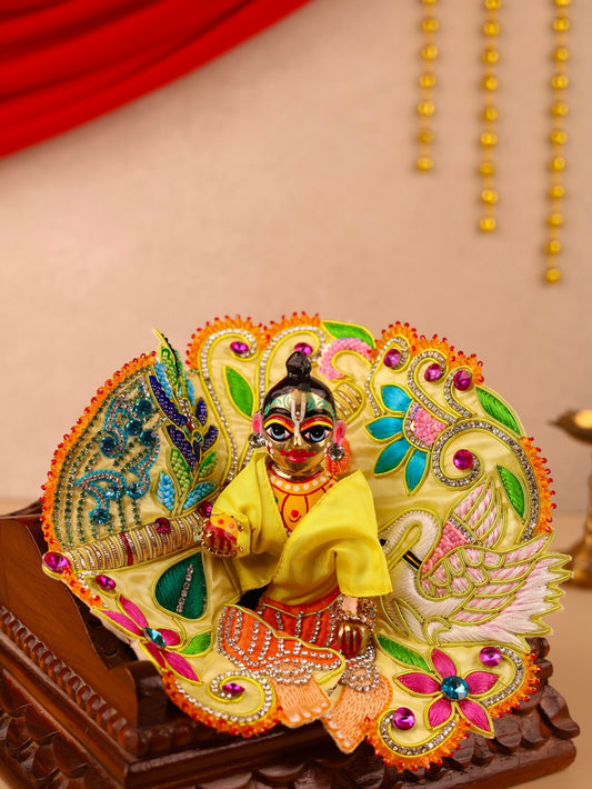 PadmaSwan Yellow Laddu Gopal Poshak