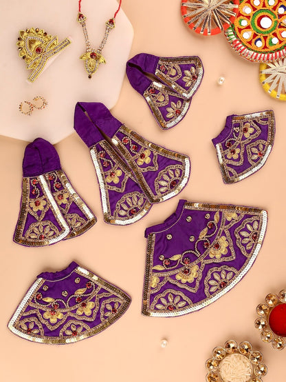 Divya Raas Purple Lehenga Dhoti with Patka & Shringar Set