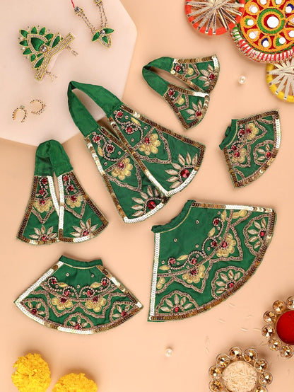 Divya Raas Green Lehenga Dhoti with Patka & Shringar Set