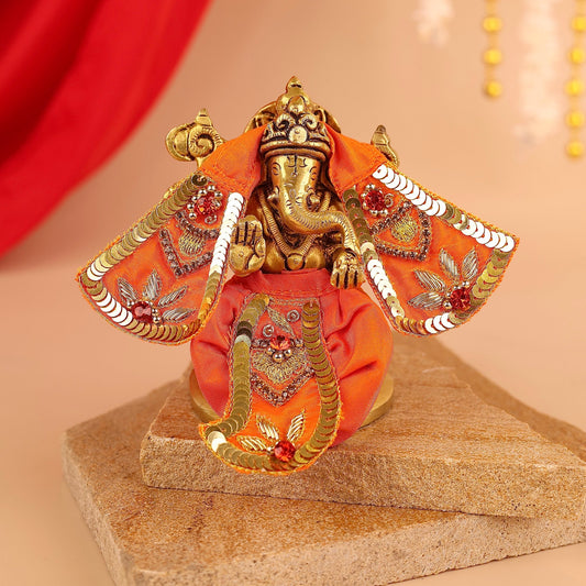 Divya Raas Orange Dhoti Patka
