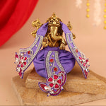 Pushp Mala Lavender Dhoti Patka
