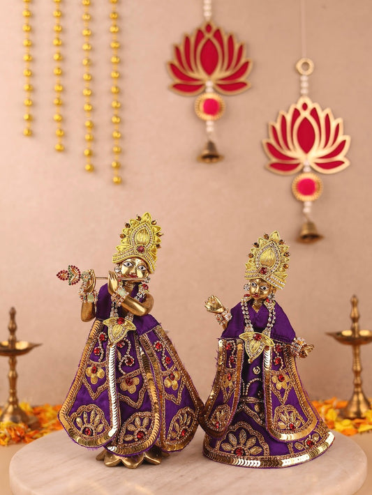 Divya Raas Purple Lehenga Dhoti with Patka & Shringar Set