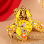 Pushp Mala Yellow Dhoti Patka