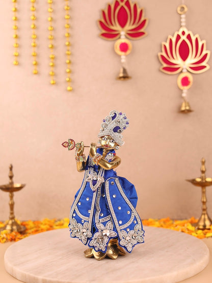 Saawan Sugandh Royal Blue Dhoti Patka & Shringar Set