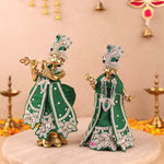 Saawan Sugandh Emerald Green Lehenga Dhoti with Patka