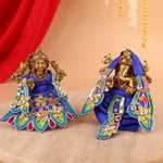 Indradhanu Blue Lehenga Dhoti with Patka