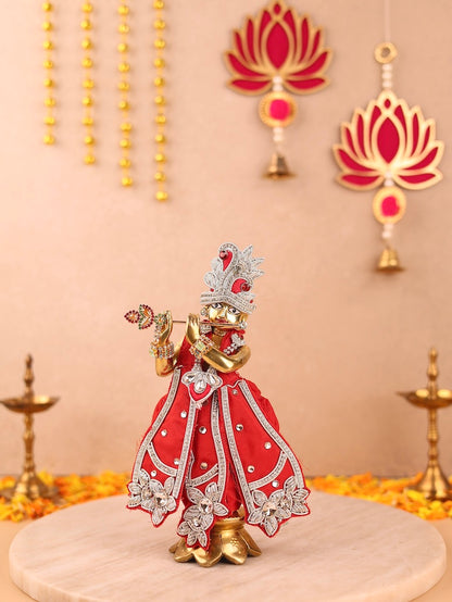 Saawan Sugandh Red Dhoti Patka & Shringar Set