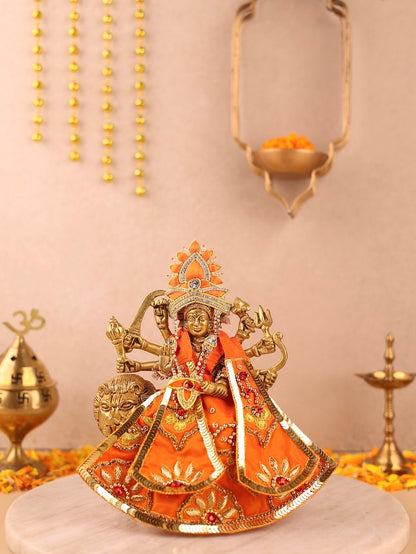 Divya Raas Orange Lehenga & Shringar Set