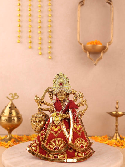 Divya Raas Maroon Lehenga & Shringar Set