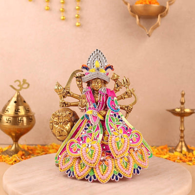 Indradhanu Magenta Lehenga Patka