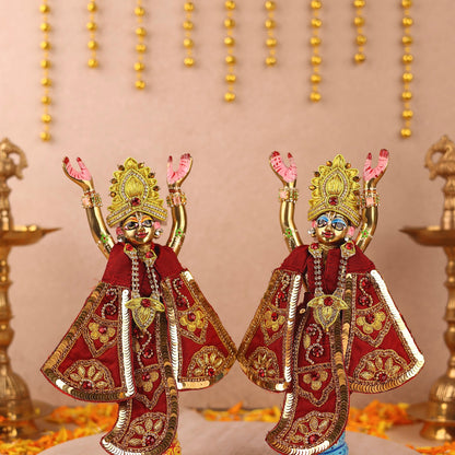 Divya Raas Maroon Lehenga Dhoti with Patka