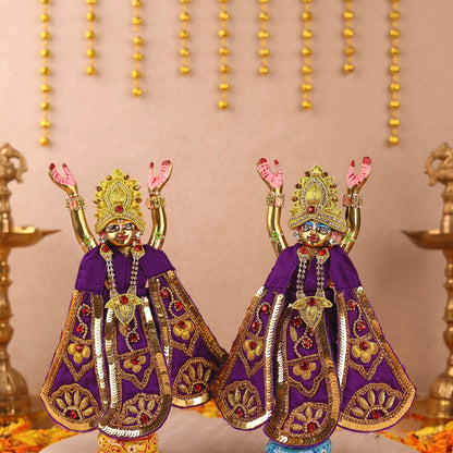 Divya Raas Purple Lehenga Dhoti with Patka