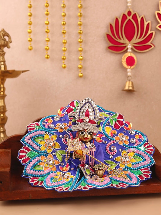 Indradhanu Blue Laddu Gopal Poshak & Shringar Set