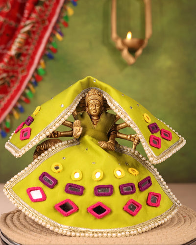 Garbo Green Lehenga Odhni