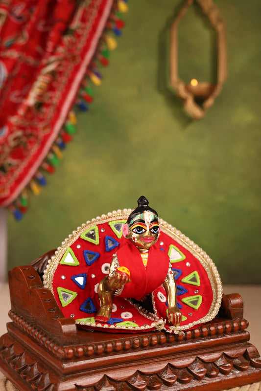 Rangilo Red Laddu Gopal Poshak
