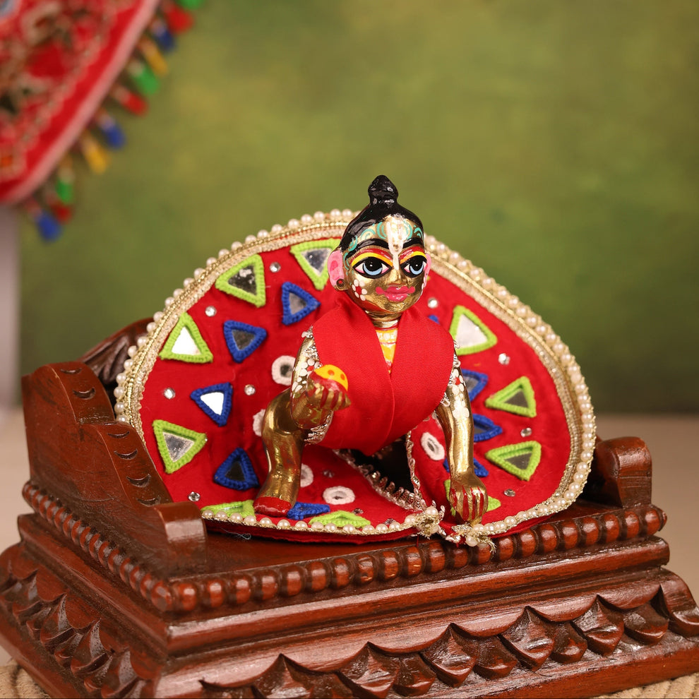 Rangilo Red Laddu Gopal Poshak – Devaya