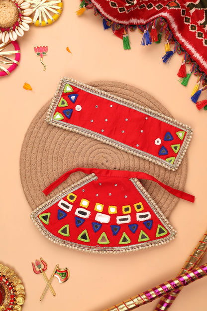 Rangilo Red Lehenga Odhni