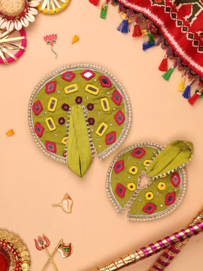 Garbo Green Laddu Gopal Poshak