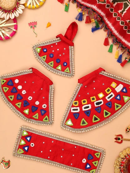Rangilo Red Lehenga Odhni